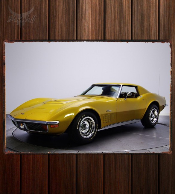Металлическая табличка Corvette Stingray 350 LT1 